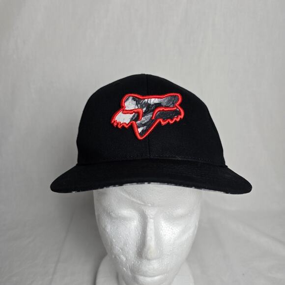 Fox Other - Fox Racing Trucker Hat Black Red Fox Head 100% Cotton OSFA